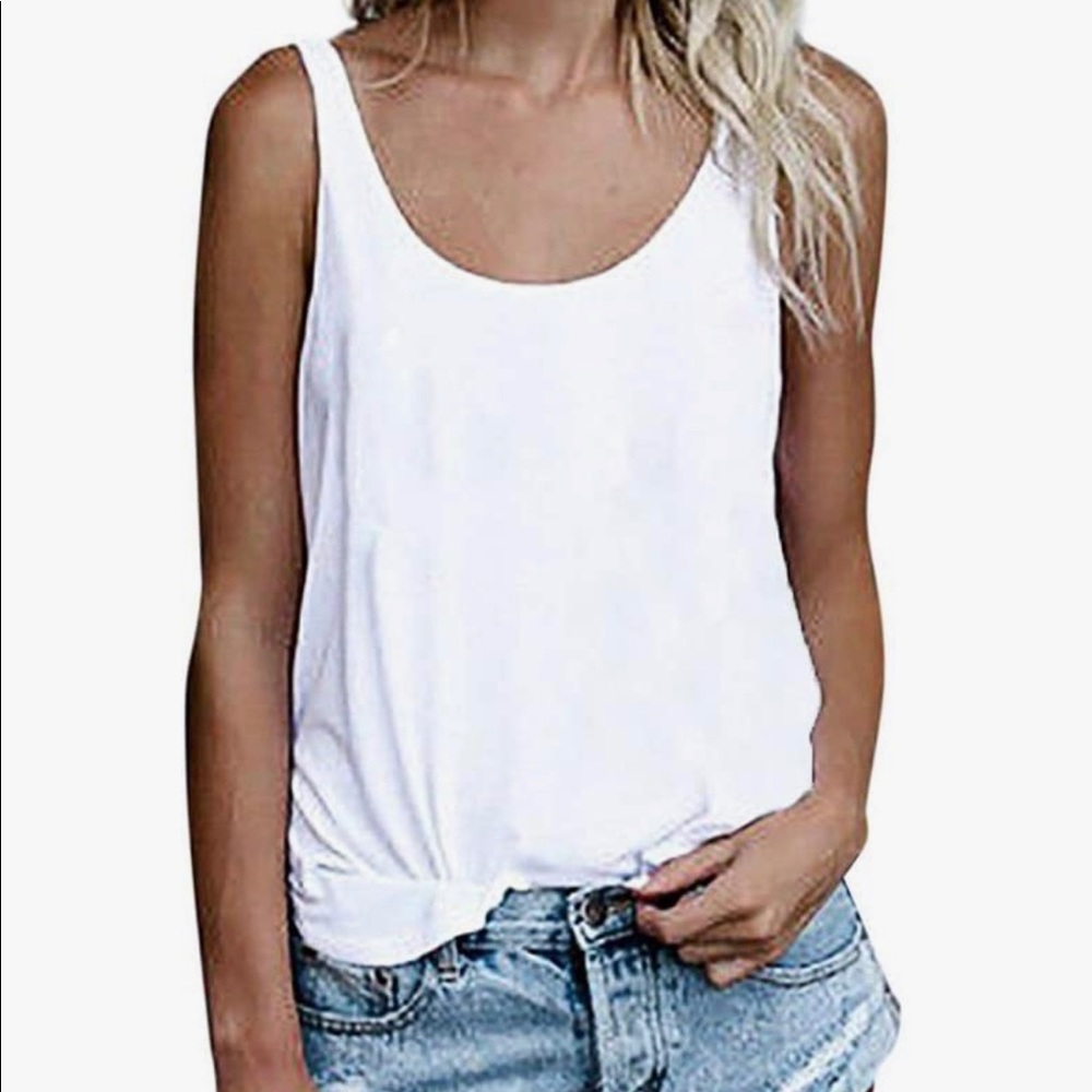 OMSJ white tank top